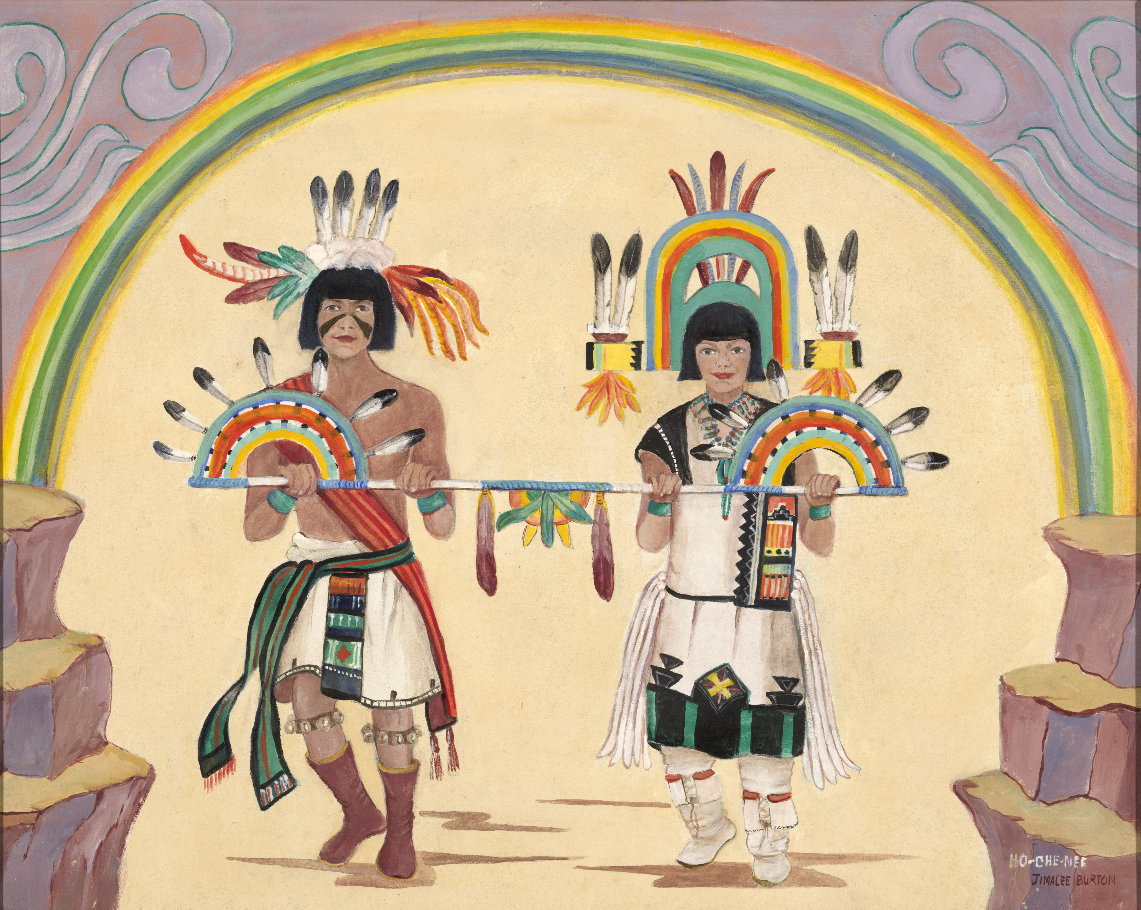 Rainbow Dance, Zuni Indians / Jimalee Chitwood Burton