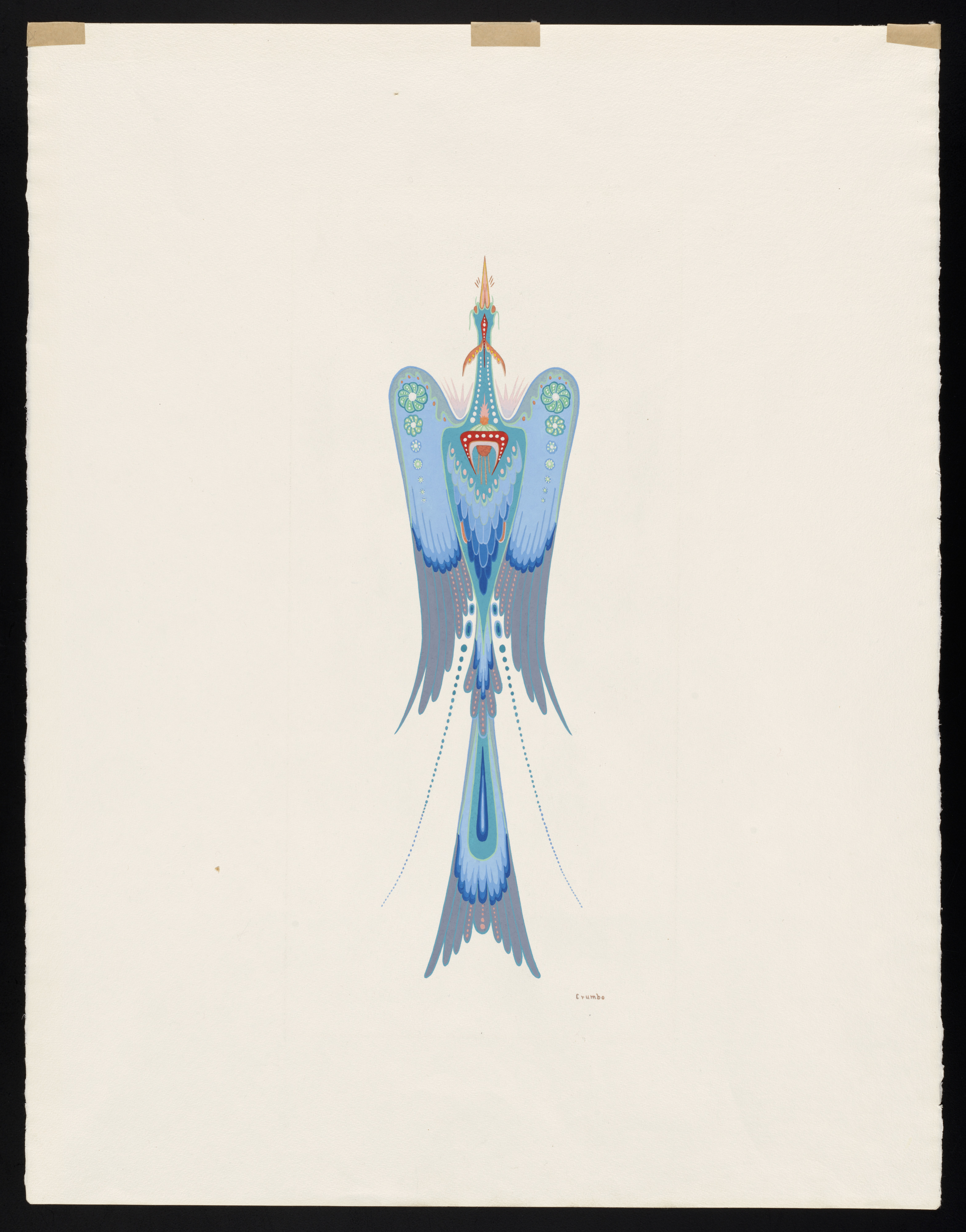 Peyote Bird / Woodrow Wilson Crumbo - Gilcrease Museum Online