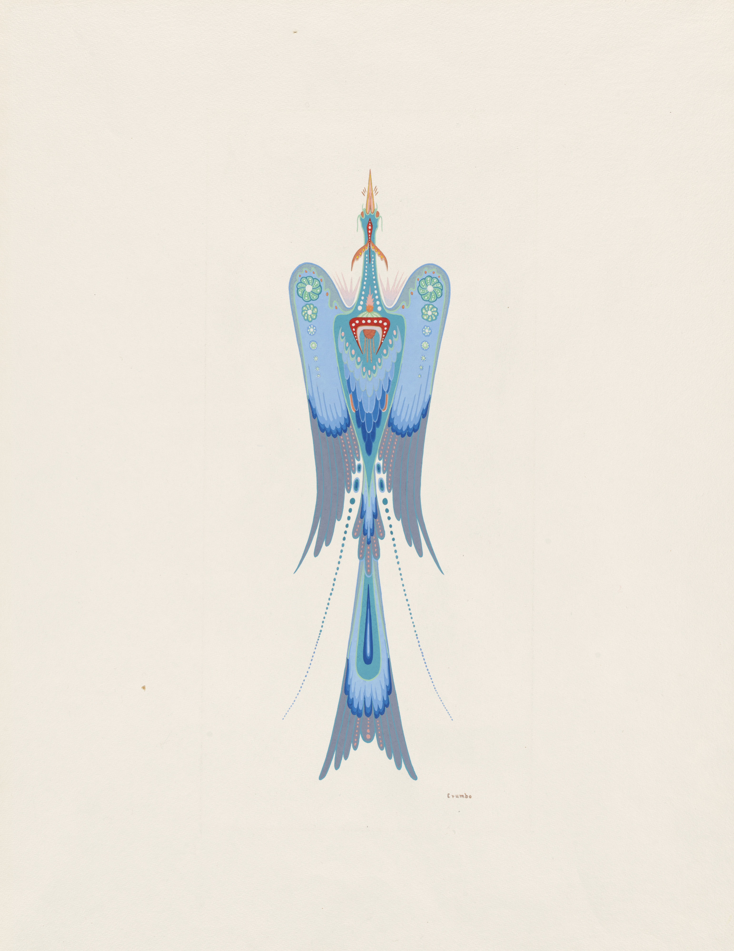 Peyote Bird / Woodrow Wilson Crumbo - Gilcrease Museum Online