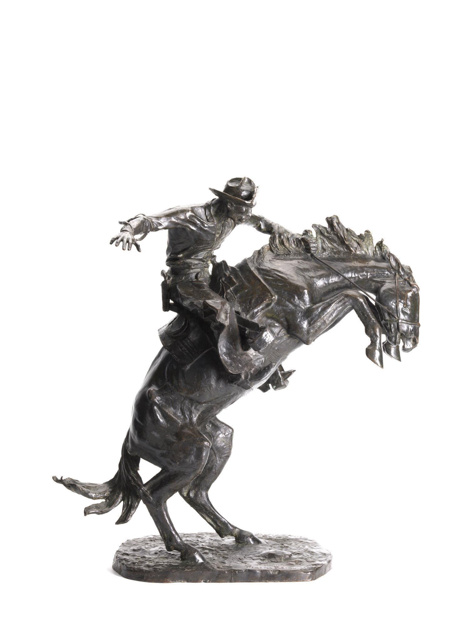 The Bronco Buster / Frederic Remington - Gilcrease Museum Online 