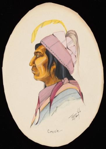 Jerome Tiger - Gilcrease Museum Online Collections