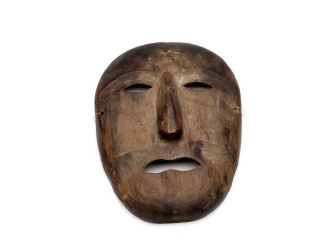 Carved wooden mask / Arctic, Inuit - Gilcrease Museum Online